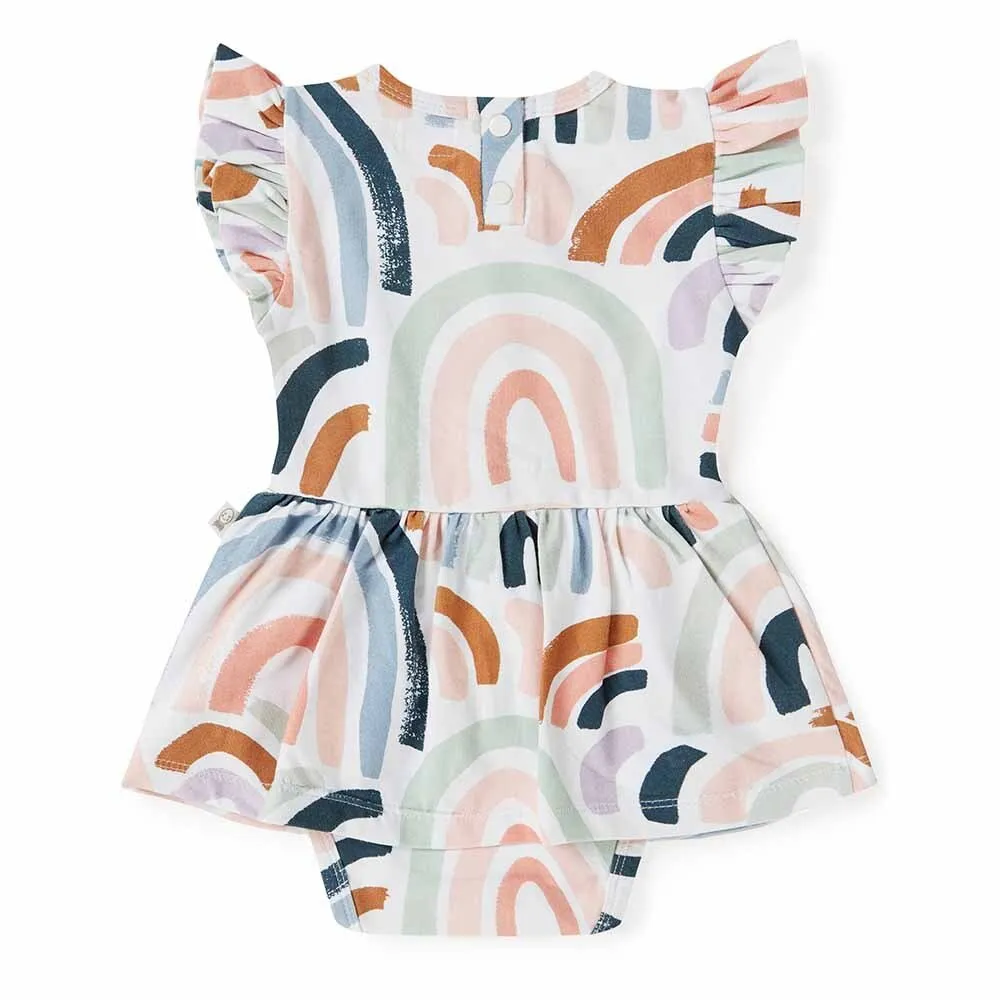 Rainbow Baby Short Sleeve Organic Dress