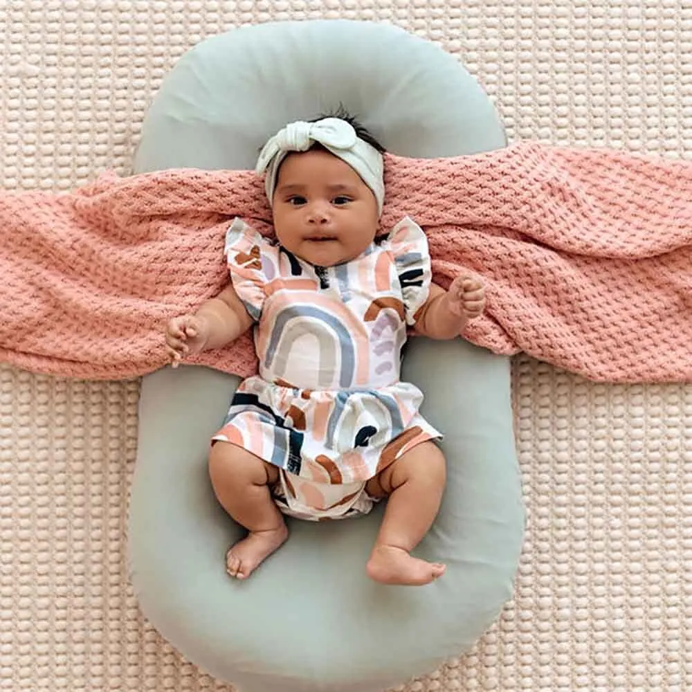 Rainbow Baby Short Sleeve Organic Dress