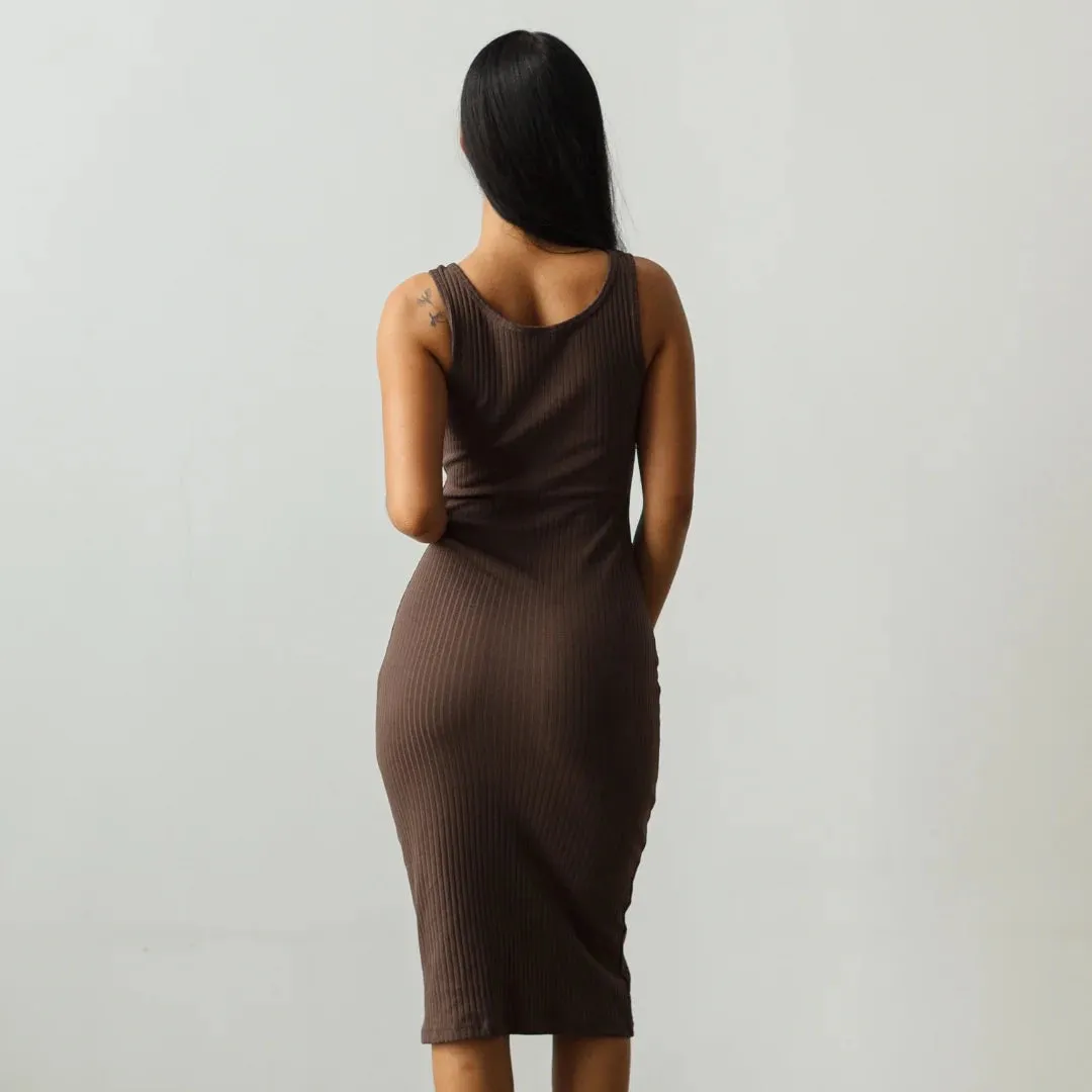 Ribbed Tank Midi Dress