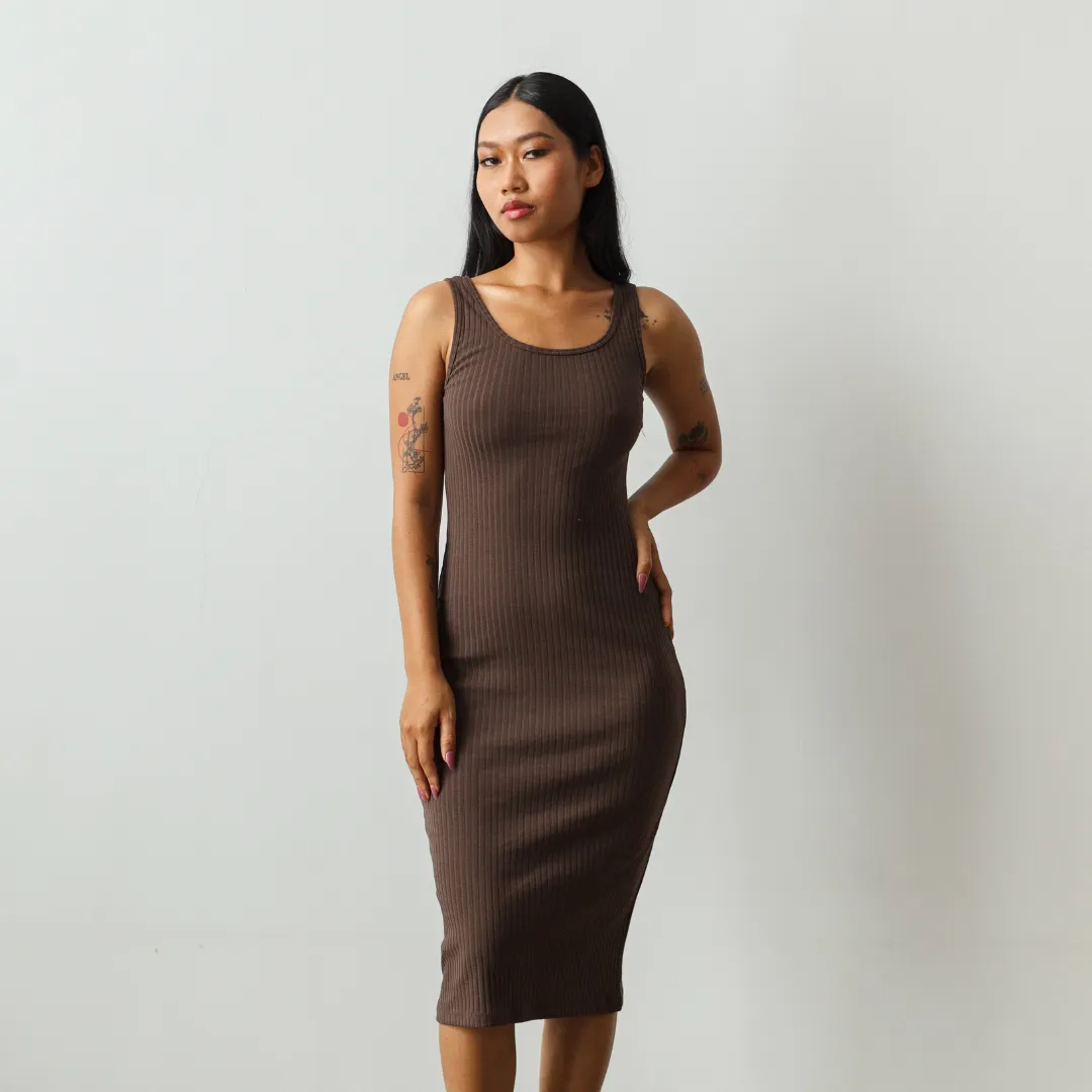Ribbed Tank Midi Dress