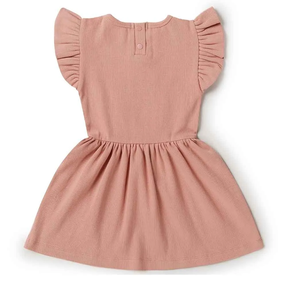 Rose Short Sleeve Organic Dress