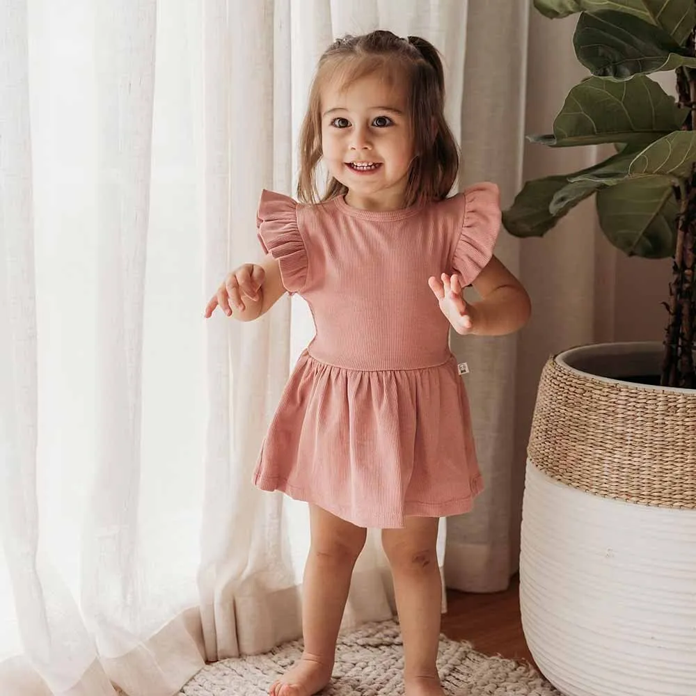 Rose Short Sleeve Organic Dress