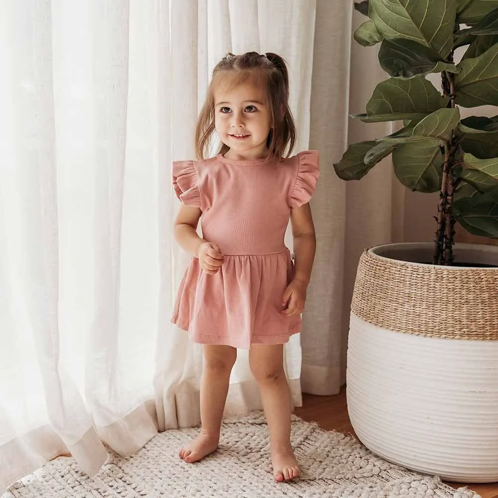 Rose Short Sleeve Organic Dress