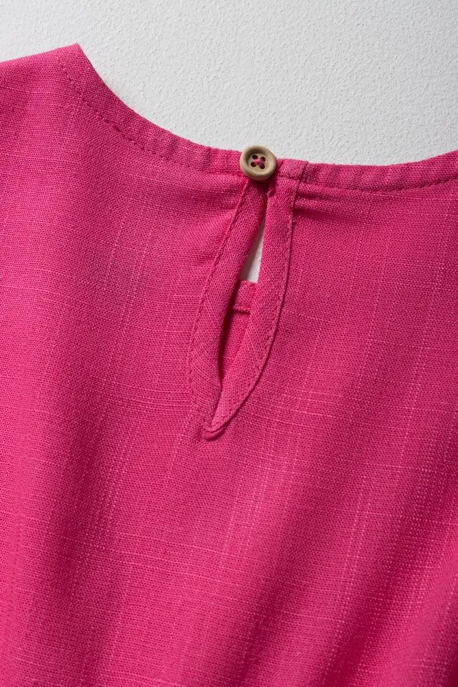 Sleeveless Dress Bright Pink