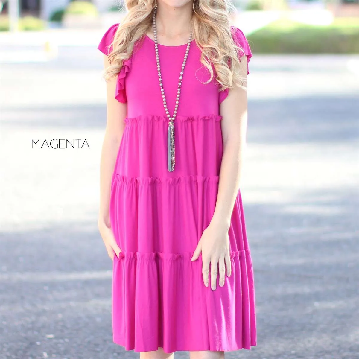 Tiered Flowy Dress | S-XL