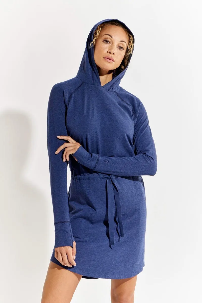 Women's LumaLeo Hoodie Dress  |  Indigo Heather