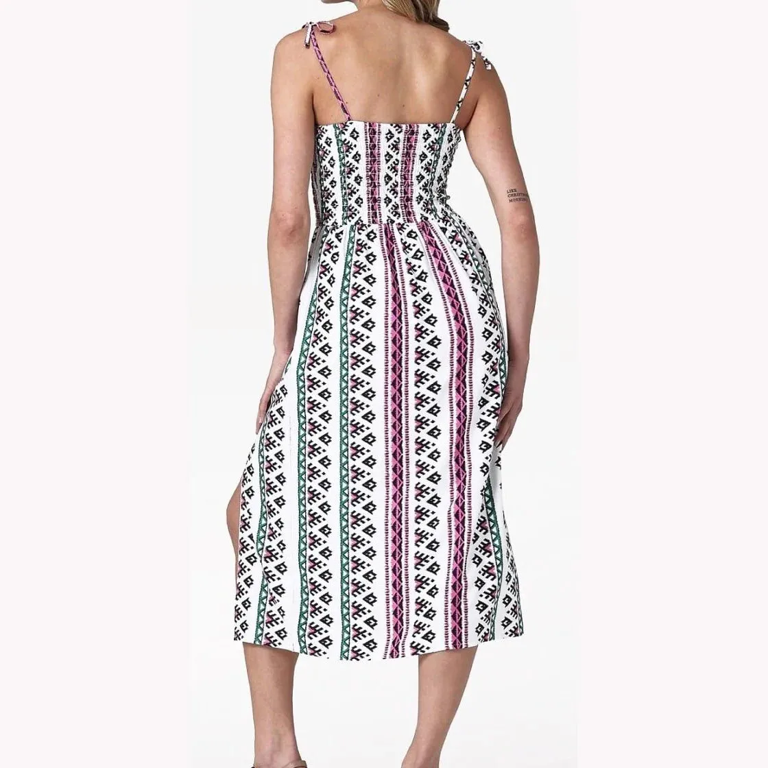 WRANGLER WOMEN’S SMOCKED BODICE TANK DRESS
